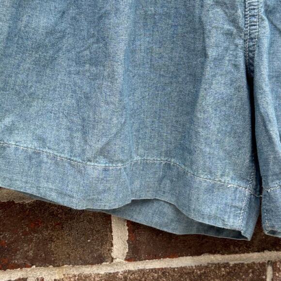 Lauren Ralph Lauren Chambray Belted Shorts | NWT | Adjustable Waist | Size 0 - Picture 3 of 6